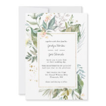 Elegante Folhagem em Aquarela | Casamento Floral R