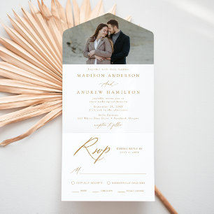 Elegante Fotografia de Casamento com Caligrafia Do