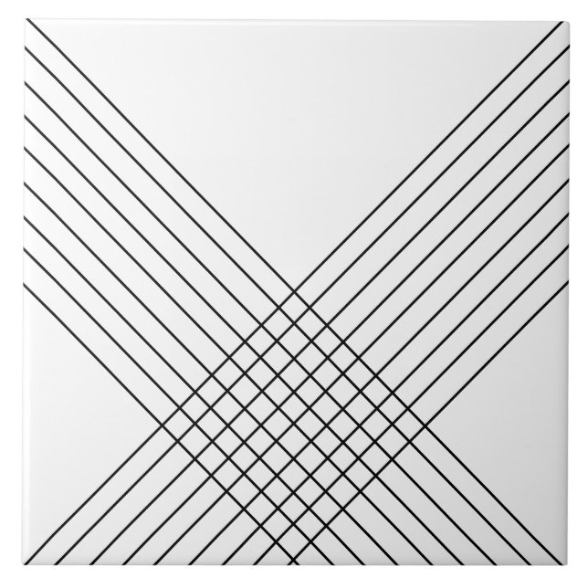 Elegante Geométrico Moderno Sobre Branco (Frente)