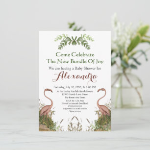 Elegante Girafa Rosa Chá de fraldas