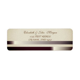 Elegante Glamouroso Etiqueta de Endereço Chic Bri