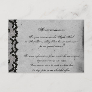 Elegante Gótica Lace Posh Wedh Inserção