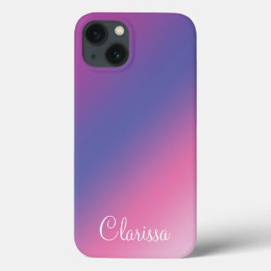 elegante gradiente azul-roxo, cor-de-rosa, cor