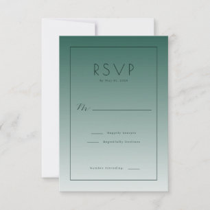 Elegante Gradiente Teal RSVP