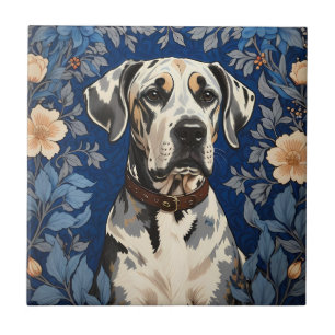 Elegante Grande Danês Inspirado em William Morris