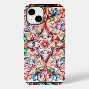 ELEGANTE GREEN BLUE PINK VERMELHO FANTASIA FLORAL
