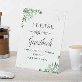 Elegante Greenerase Deixa Símbolo Floral de Guestb