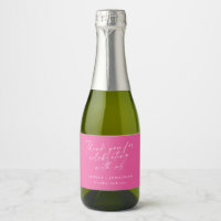 Elegante Hot Pink Trendy Script Personalizado Obri