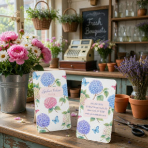 Elegante Hydrangea Florist Cartão de visita