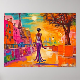 Elegante Impressão de Paris, Papel Poster de Valor