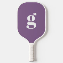Elegante Inicial Monogramada em Negrito Roxo Pó