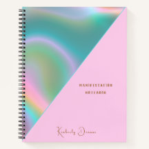 Elegante Iridescente Holográfico Rosa