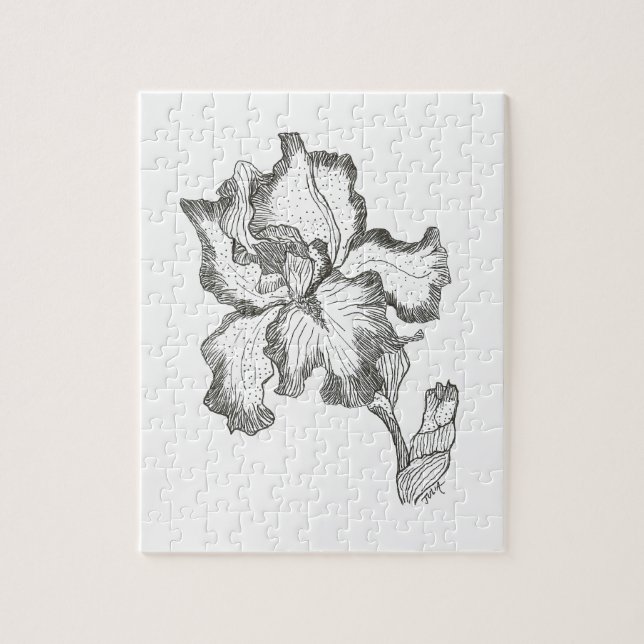 Elegante Iris Quebra-cabeça (Vertical)