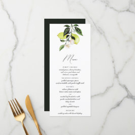 Elegante italiano Lemons Calliographic Menu
