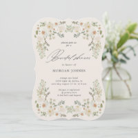 Elegante Ivory Floral Chá de panela Convide
