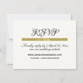 Elegante Ivory Wedding RSVP