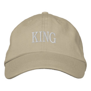 Elegante KING Khaki Boné Ajustável Perfeito para o