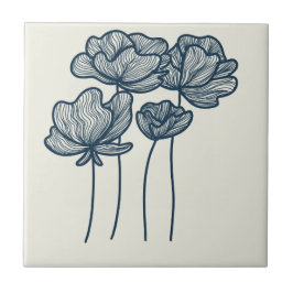 Elegante Line Art Floral Design