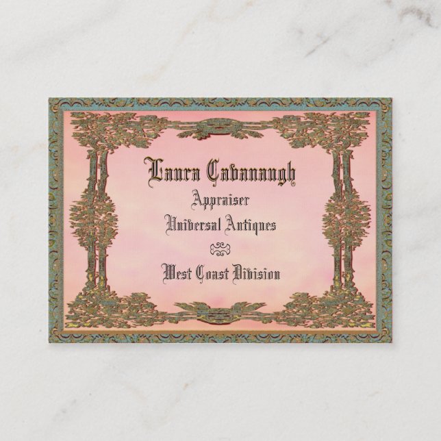 Elegante Lola Cartão de visita (Frente)