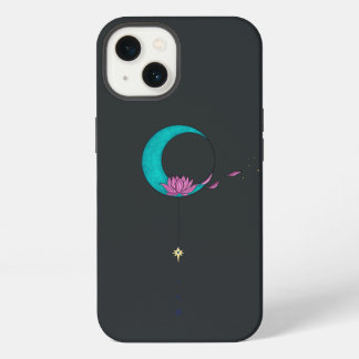 Elegante Lotus Moon Black iPhone / iPad case