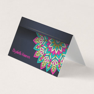 Elegante Mandala Cartão de visita
