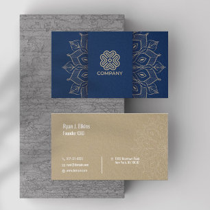Elegante Mandala CEO & Founder Cartão de visita
