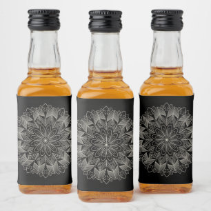 Elegante Mandala Indiano Boho Chic Casamento Preto