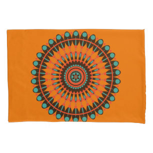 Elegante Mandala Meio século Moderno Laranja