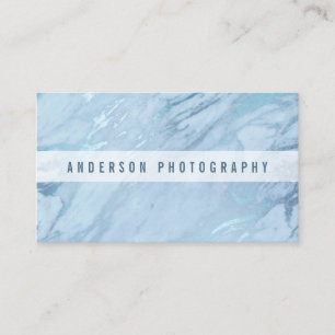 Elegante Marble Azul Emerald   CARTÃO DE VISITA