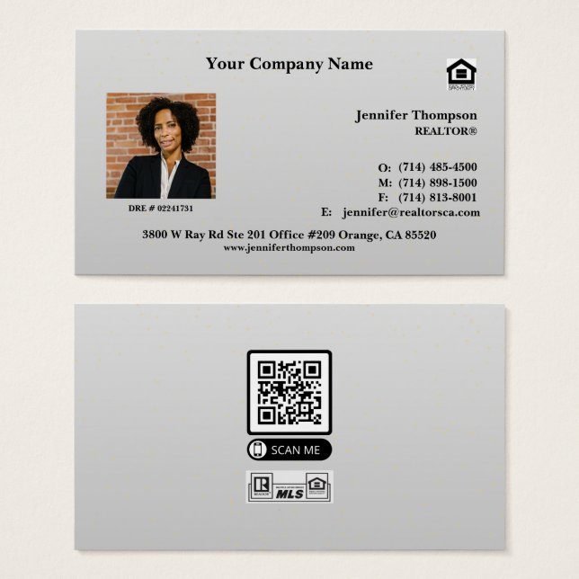 Elegante Marble Cartão de visita com brilho Dourad (Frente & Verso)