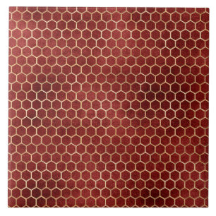 Elegante Mel Colmeia Dourado Vermelho