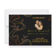 Elegante Memorial Keepsawn - Cartão de Amor Minima