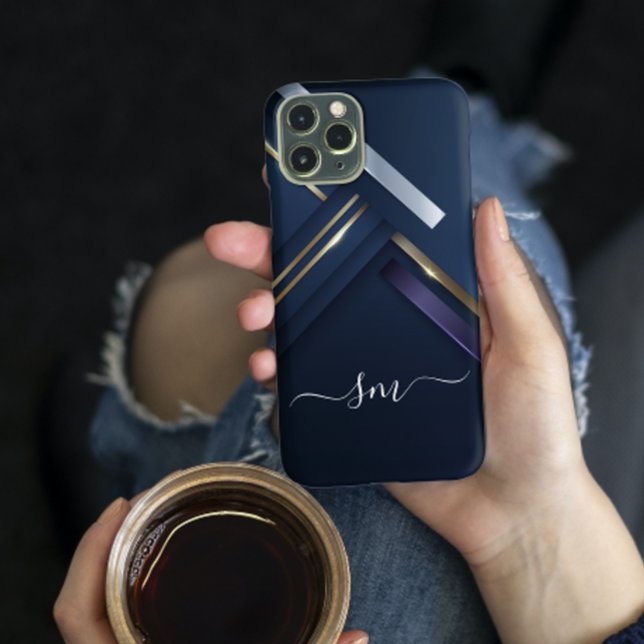 Elegante Metal 3D parece caligrafia Monograma Pret (Criador carregado)