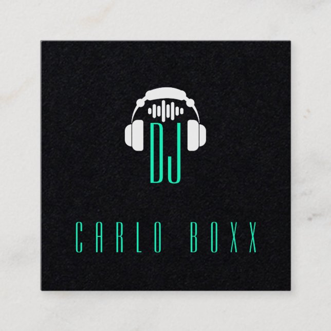 Elegante minimalismo musical Cartão de visita pret (Frente)