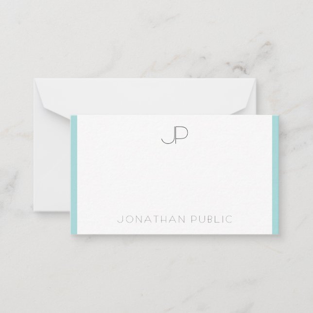 Elegante minimalista na moda Monograma Modelo (Frente)