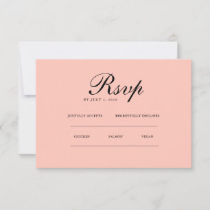 Elegante minimalista   Site de RSVP e QR