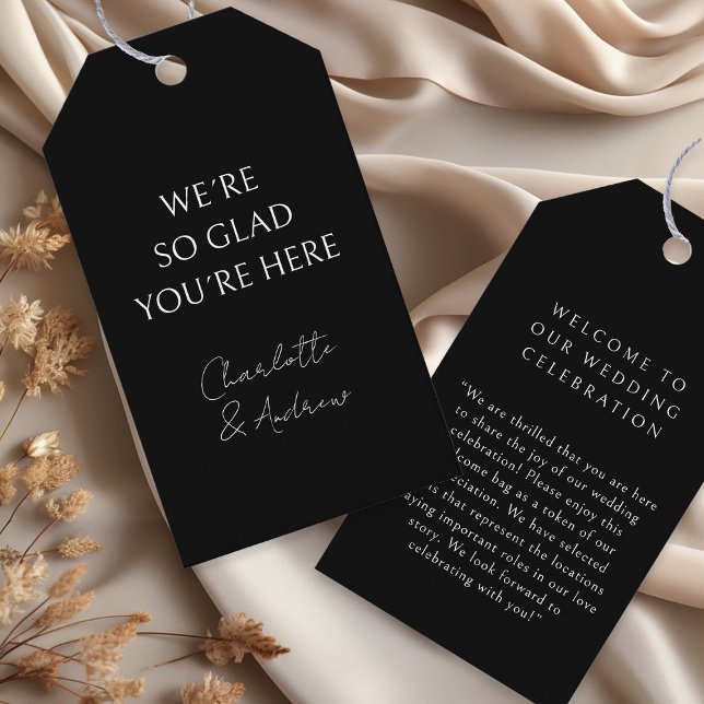 Elegante, mínimo, escrita à mão, etiqueta preta de (Criador carregado)