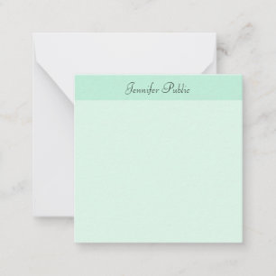 Elegante Modern Mint Green - Script de Modelo