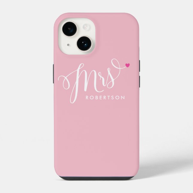 Elegante Modern Script Bride Future Sra. (Verso)