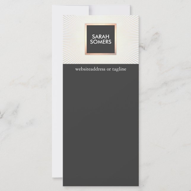 Elegante, moderno, Dourado e Na moda preto (Frente)