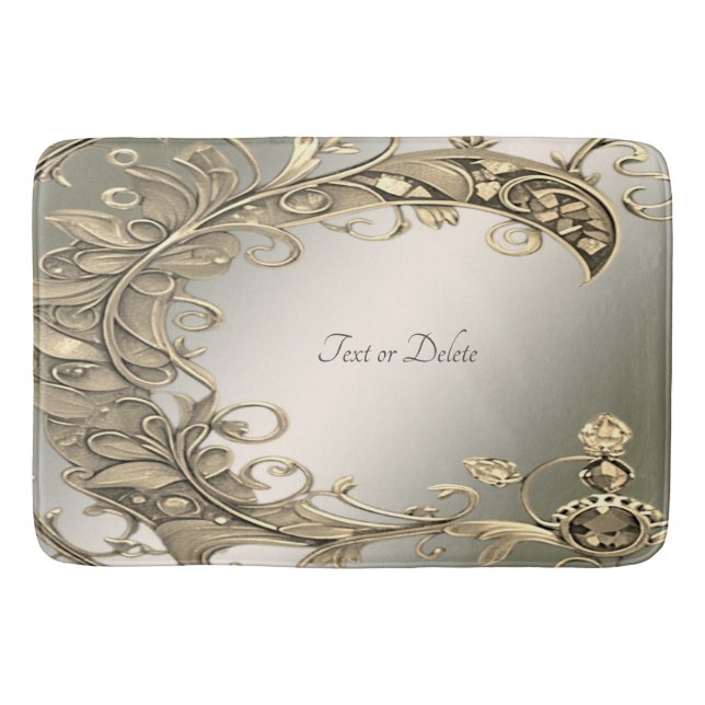 Elegante moderno e Dourado tapete decorativo (Frente)