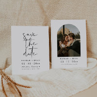 Elegante Moderno Minimalista Salve O Convite De Da