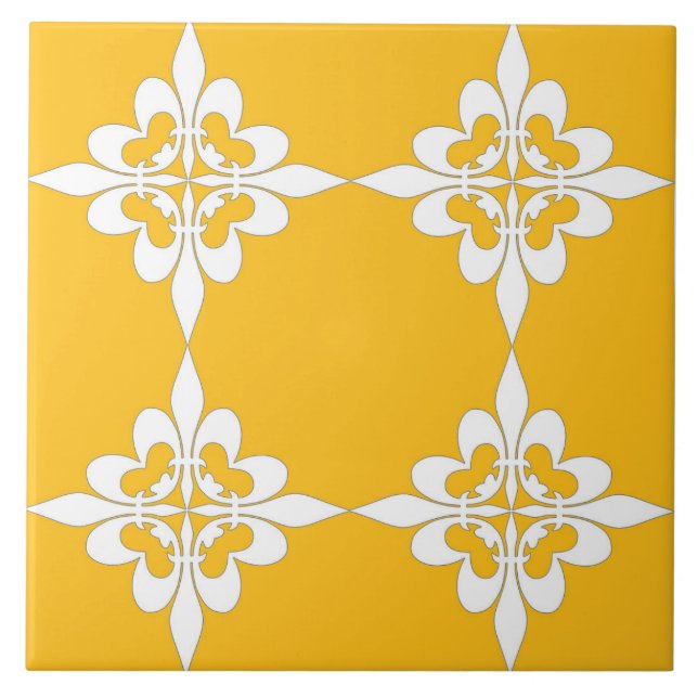 Elegante, moderno, ornamental, amarelo-mostarda, b (Frente)