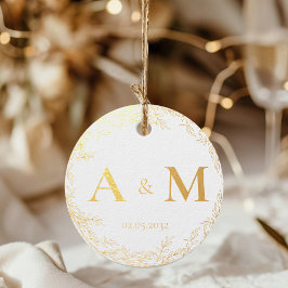 Elegante, Monograma, Coroa de Arte de Linha, Casam