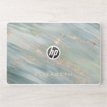 Elegante monograma de mármore capa de Laptop
