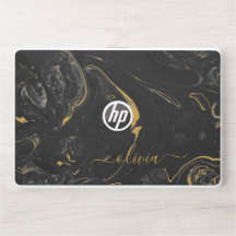 Elegante monograma de mármore capa de laptop