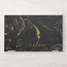 Elegante monograma de mármore capa de Laptop