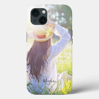 Elegante Monogramou Sua Foto Personalizada