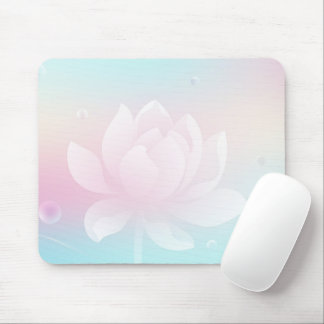 Elegante Mouse Pad com Flor de Lótus e Gradiente S