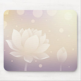Elegante Mouse Pad Flor de Lótus